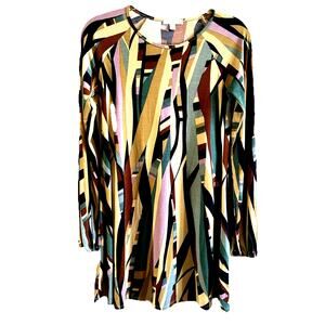 retro boho artsy Women’s Dress Geometric 70s earty art to wear midi fall gypsy